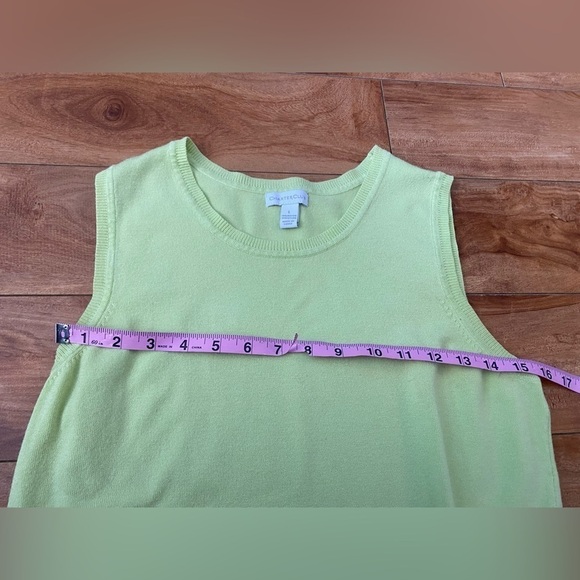 Charter Club Lime Green Sweater Vest - Picture 6 of 8
